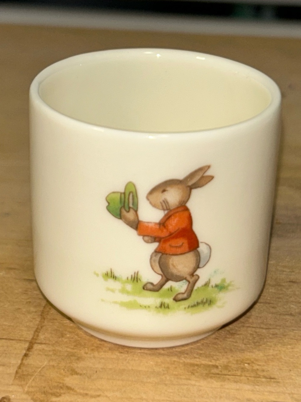 Vtg Royal Doulton Bunnykins Bone China Egg Cup 1936 2.5" Tall 2 oz